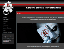 Tablet Screenshot of karbon-parts.com